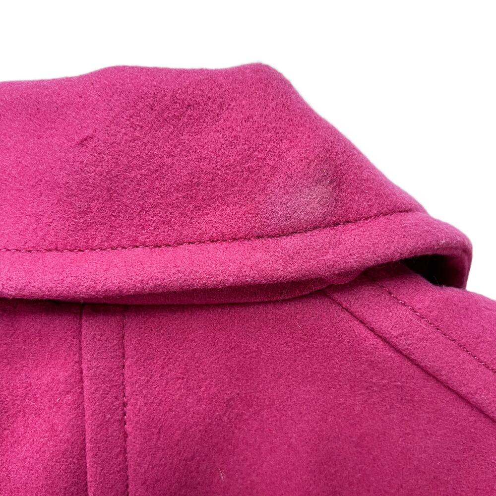 Vintage Y2K J.Crew Wool Peacoat Womens TM Pink Thinsulate Double Breasted Coat - Picture 9 of 16